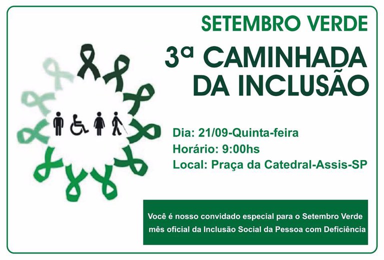 Alexandre Cachorrão convida a população para a 3ª Caminhada da Inclusão Alexandre Cachorrão convida a população para a 3ª Caminhada da Inclusão