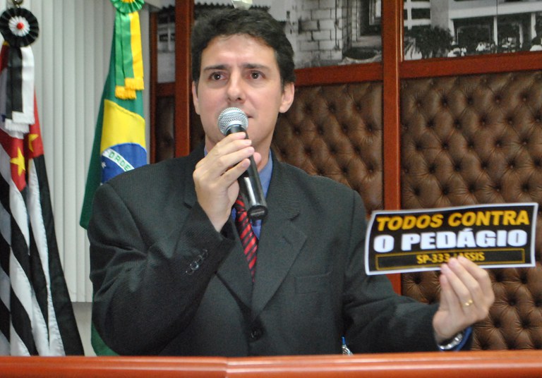 Alexandre Cachorrão é contra a concessão de pedágios na região de Assis Alexandre Cachorrão é contra a concessão de pedágios na região de Assis