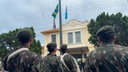 Cerimônia reuniu militares, vereadores, estudantes e moradores na antiga Estação Ferroviária na manhã desta segunda-feira