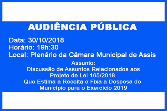 AUDIÊNCIA PÚBLICA