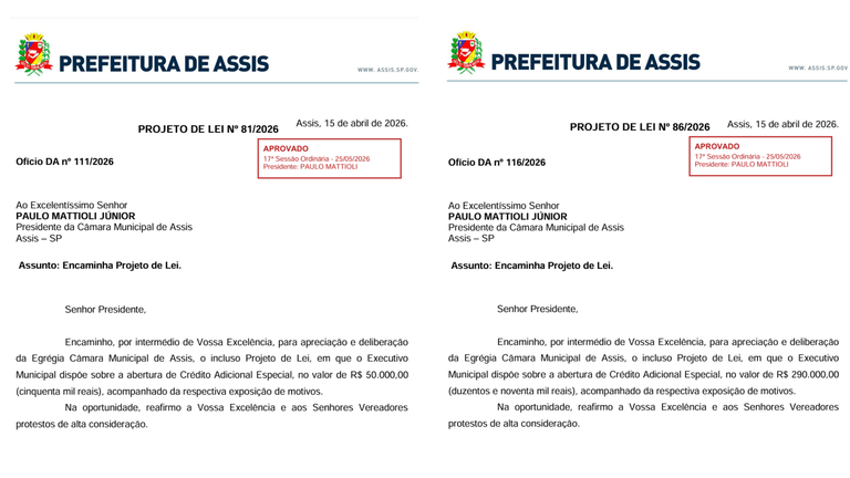 Recursos destinados ao Lar dos Velhos e à Casa da Menina irão contribuir com o custeio das atividades desenvolvidas pelas instituições no município