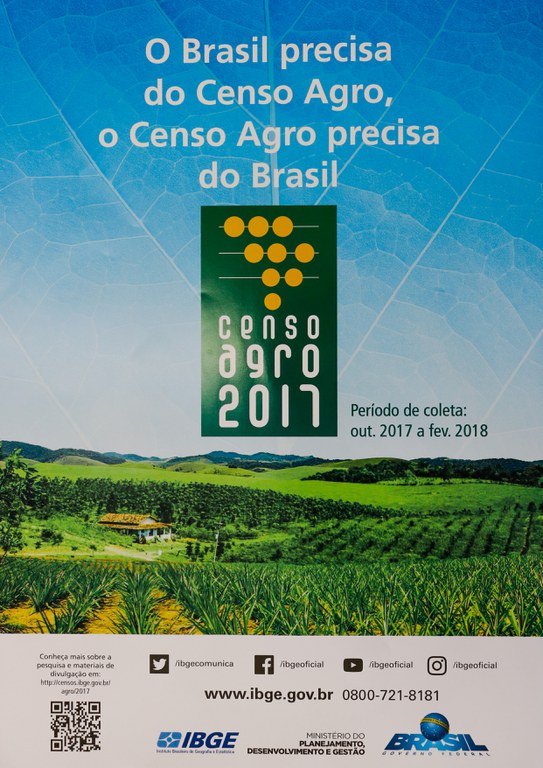 Câmara incentiva a realização do Censo Agro 2017 Câmara incentiva a realização do Censo Agro 2017