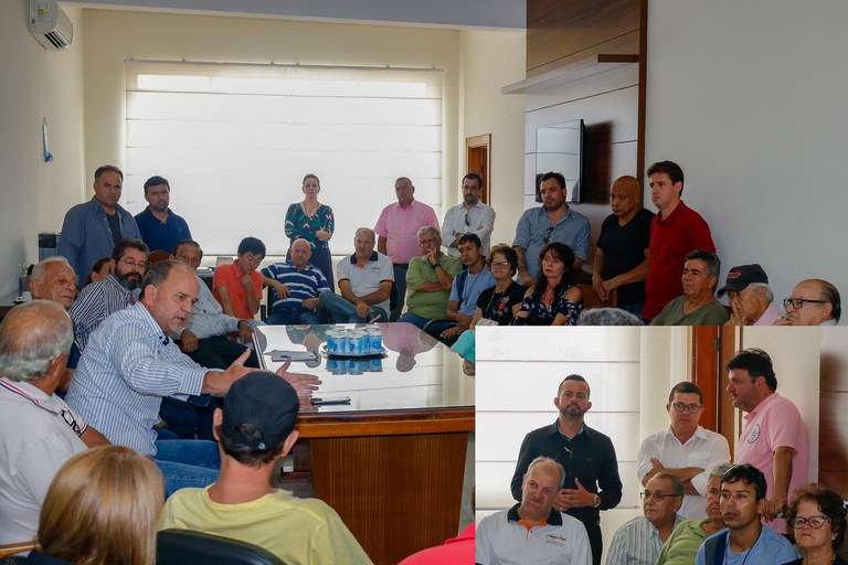 Câmara participa de reunião com os comerciantes do Mercadão no gabinete do Prefeito Câmara participa de reunião com os comerciantes do Mercadão no gabinete do Prefeito