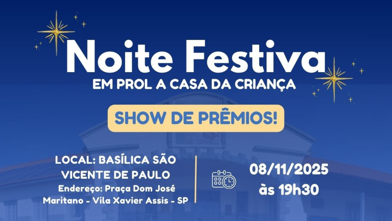 Casa da Criança promove ‘1ª Noite Festiva’ em prol da instituição escolar