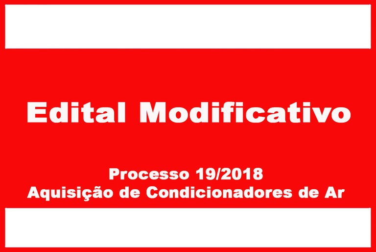 Edital Modificativo
