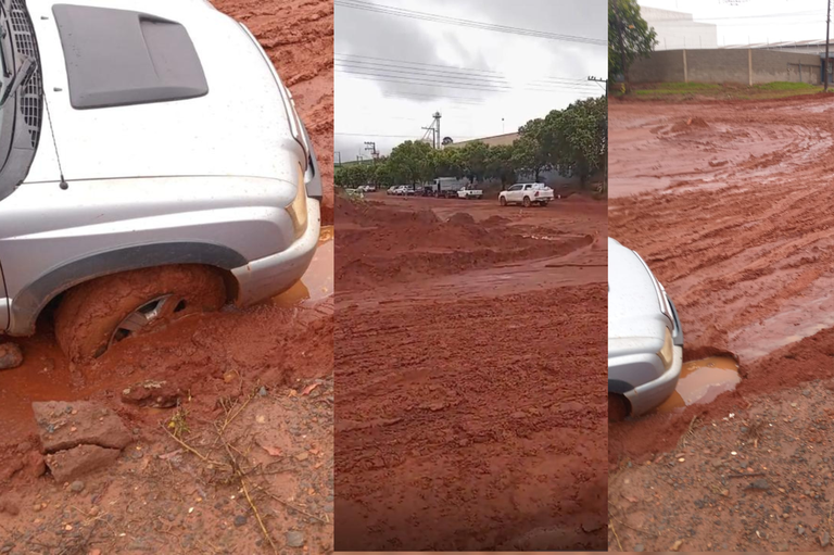 Lama e ruas sem pavimentação preocupam empresas instaladas no local e motivam contato com Secretaria de Obras