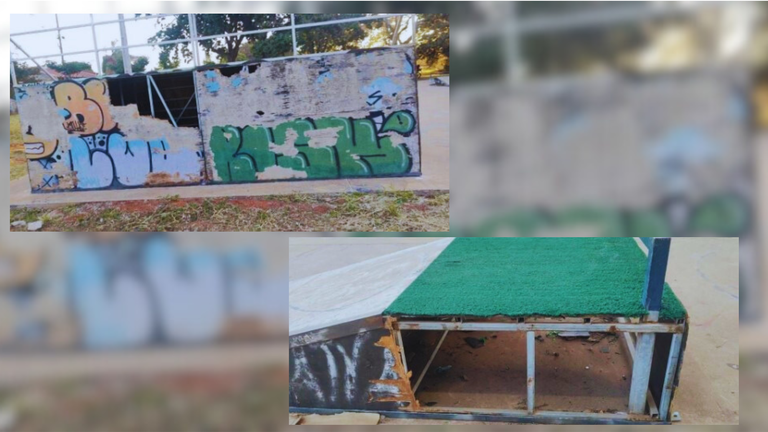Pista de skate do Parque da Juventude necessita de melhorias Pista de skate do Parque da Juventude necessita de melhorias