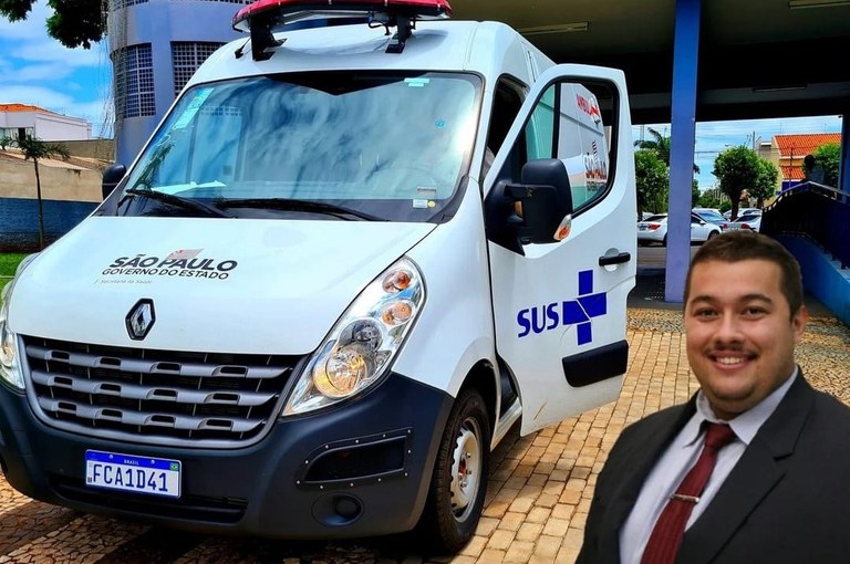 Vereador Douglas Azevedo conquista para Assis uma Ambulância 0km para atender usuários do SUS