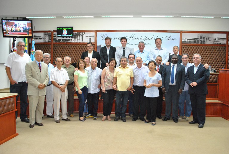 Vereador José Luiz Garcia homenageia Hissami Maeda Vereador José Luiz Garcia homenageia Hissami Maeda