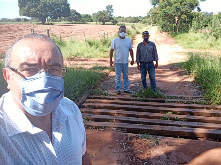 Vereador Ramão visita Estrada Municipal da "Água das Antas" Vereador Ramão visita Estrada Municipal da "Água das Antas"